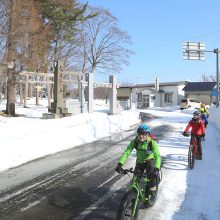 Enjoy Winter in Goshogawara! Goshogawara Snow Cycling