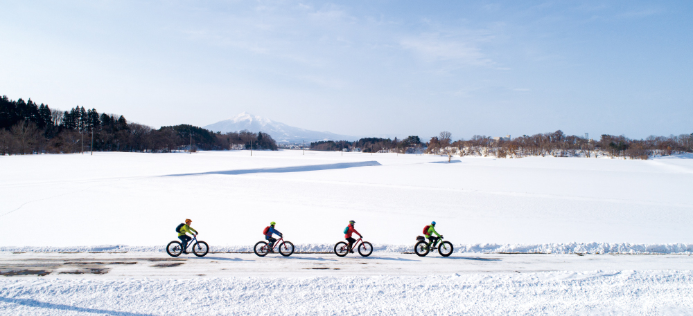 겨울의 고쇼가와라에서 놀아보자! 고쇼가와라 스노우 사이클링